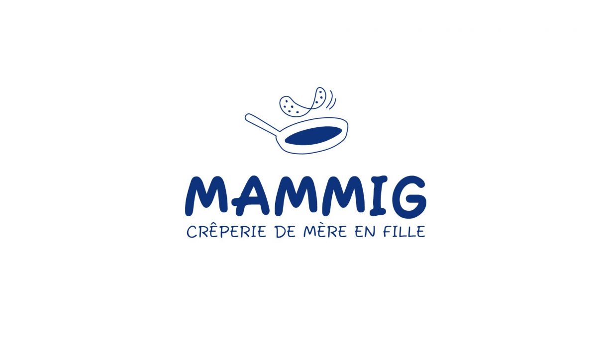 Logo de la creperie Mammig sur fond blanc